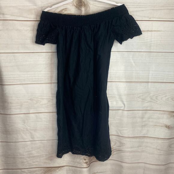 Old Navy Black Off Shoulder Mini Dress Size Small - Picture 3 of 6